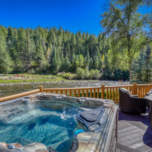Hot Tub Overlooking River 